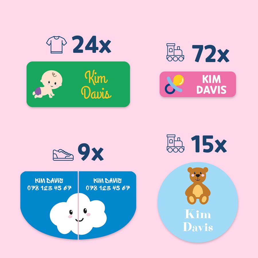 Which items with name labels to pack for nursery? Blog