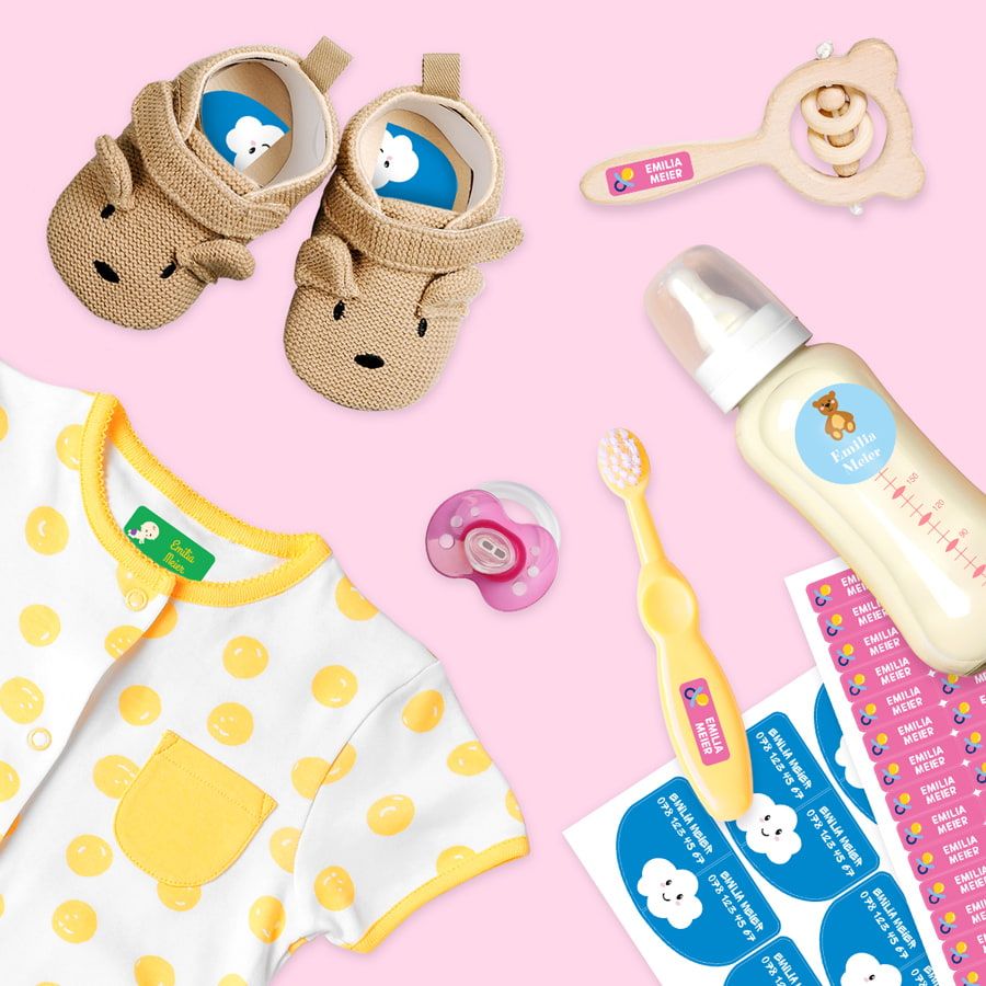 Kita-Paket - 129 personalisierbare Namensetiketten | stickerkid.ch