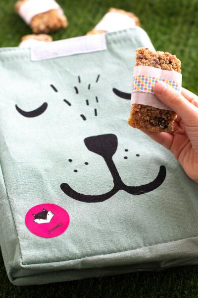 At the playground - with delicious energy bars in the bag